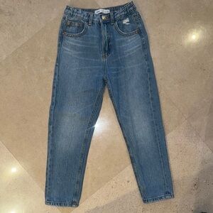 Zara girls size 8 mom fit jeans
